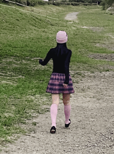 highteen school check wool pleats mini skirt