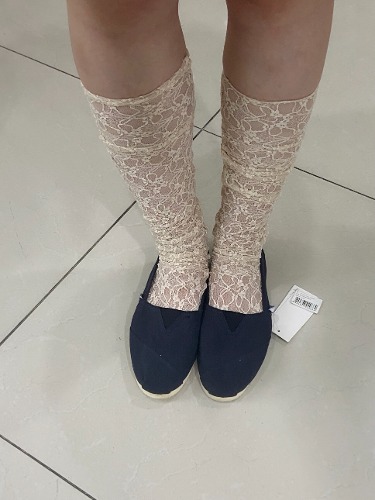 Muse romantic lace see-through Knee Socks