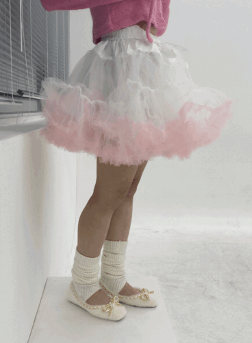 ballerina cancan frill flare mini skirt