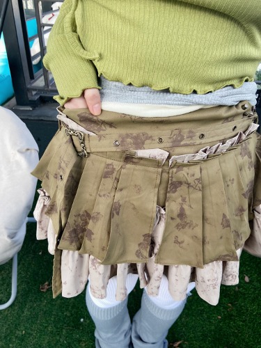 shibuya cancan belt skirt