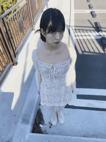 serenade lace square dress