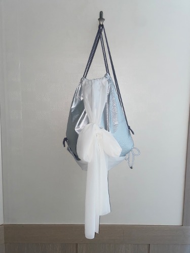 chiffon ribbon strap backpack